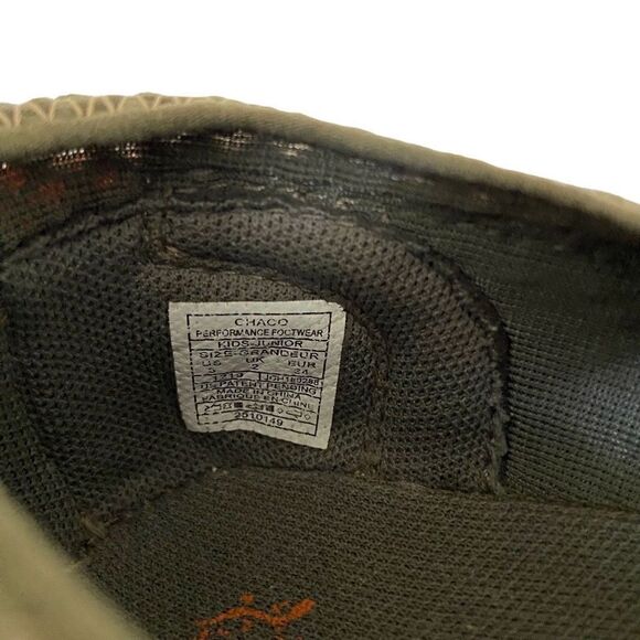 Chaco Kids Odyssey Trail Hiking Water Shoes Sandals Outdoor Green Size 3 Youth - Picture 6 of 7